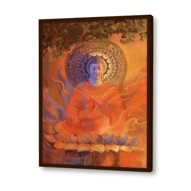 Buddha 5 Traditional Wall Artwork | Canvas Painting for Wall | Wall Decor | Wall Painting for Living Room | Bedroom