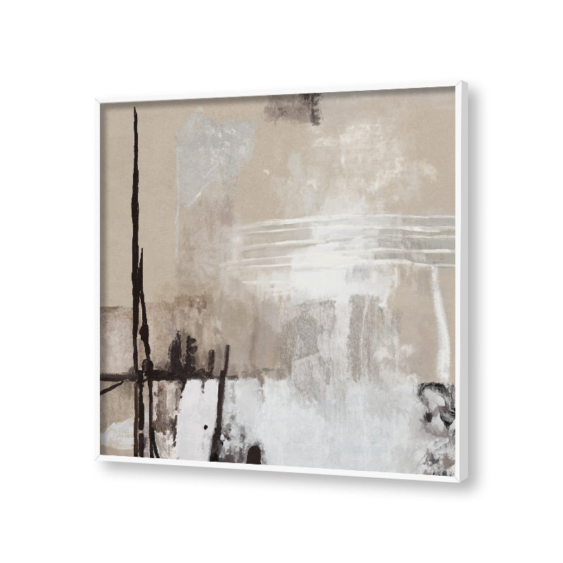 Abstract Strokes 3 | Black and White Wall Artwork | Abstract Canvas Painting for Wall | Wall Decor | Wall Painting