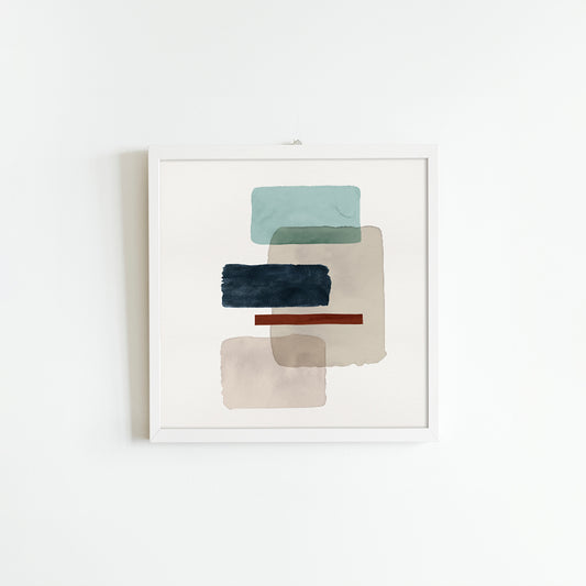 Balanced Shapes 1 | Abstract Canvas Painting for Wall | Wall Decor | Wall Artwork