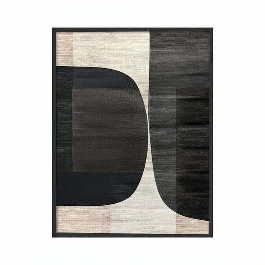 Bold Chromaticity 3 | Abstract | Black n White Canvas Painting for Wall | Wall Decor | Wall Painting