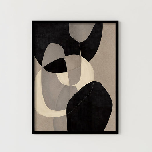 Structured Chaos | Abstract | Black & White Canvas Painting for Wall | Wall Decor | Wall Painting