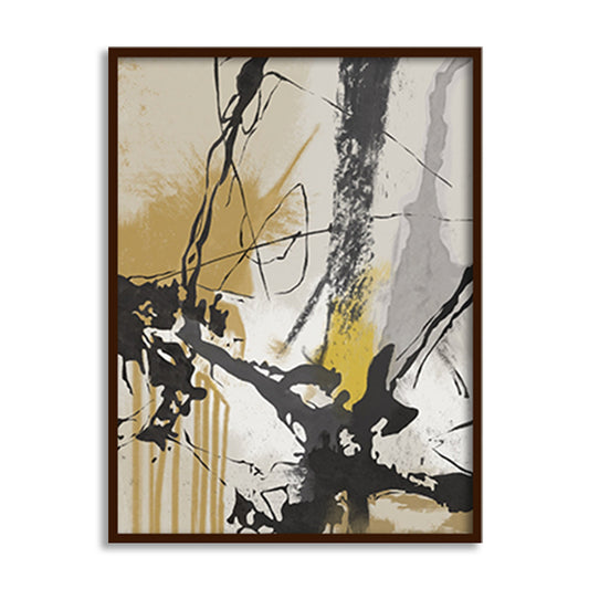 Amber Splash Wall Art | Abstract Canvas Painting for Wall | Wall Decor | Wall Painting