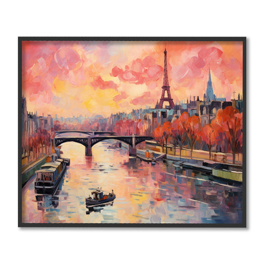 An Evening In Paris Wall Artwork | Nature Canvas Painting for Wall | Wall Decor | Wall Painting
