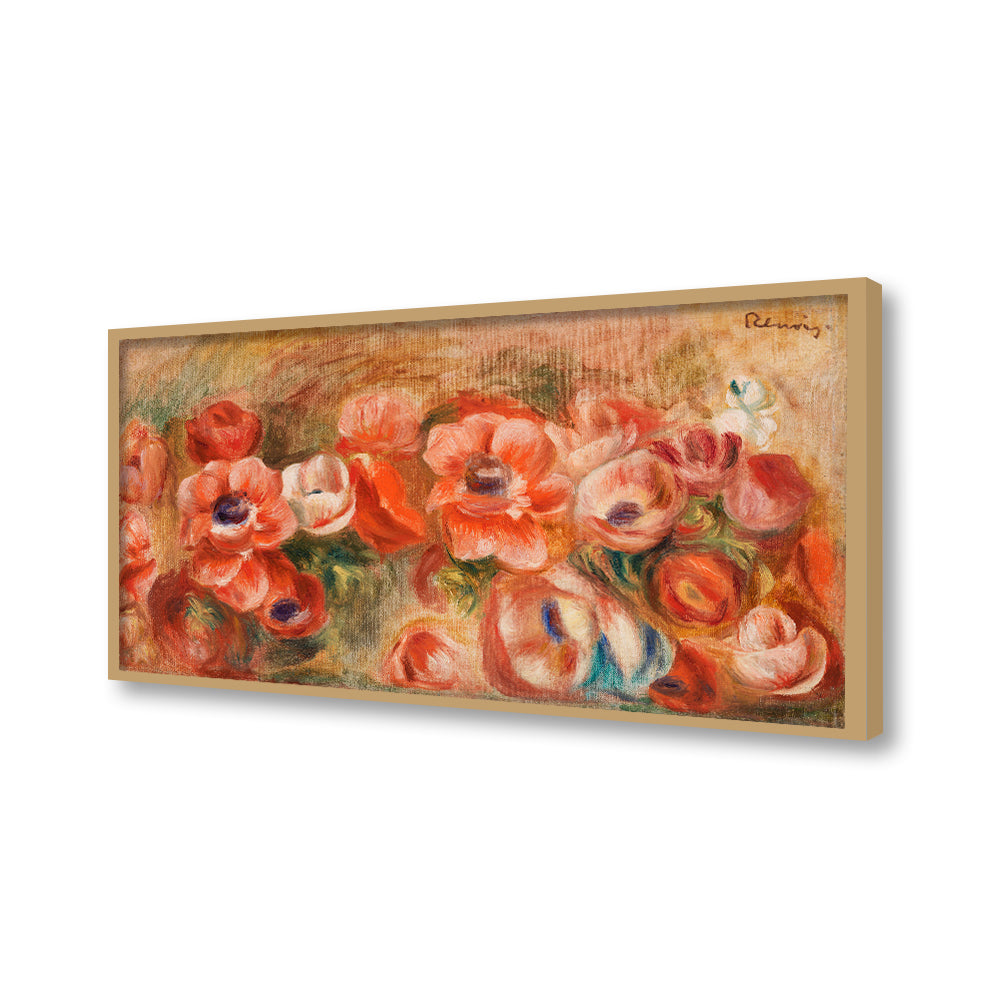 Anemones by Pierre-Auguste Renoir's Famous Painting Wall Artwork | Canvas Painting for Wall | Wall Decor | Wall Painting for Living Room | Bedroom