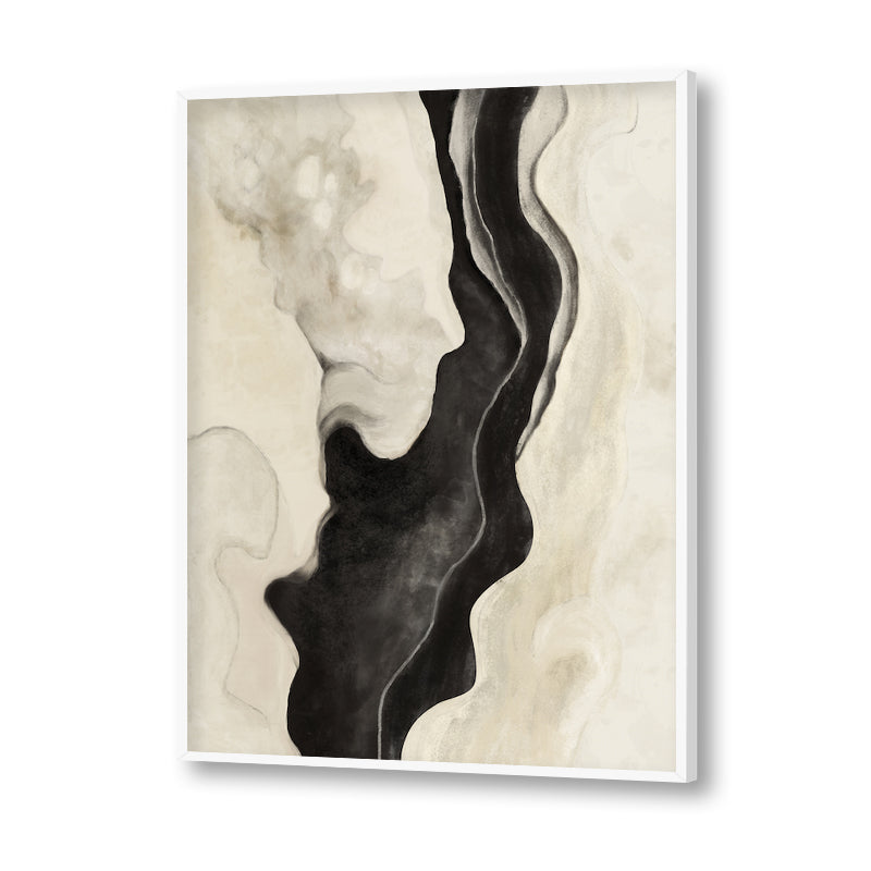 Abstract Gracefulness | Black & White Wall Artwork | Abstract Canvas Painting for Wall | Wall Decor | Wall Painting