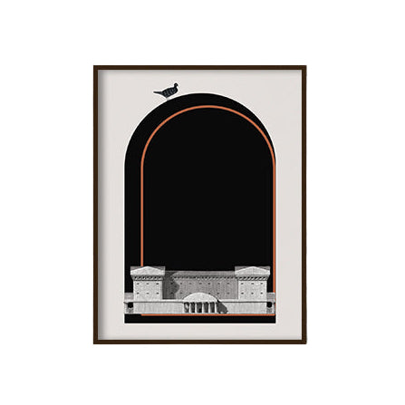 Architecture 2 Black and White Wall Artwork | Canvas Painting for Wall | Wall Decor | Wall Painting for Living Room | Bedroom