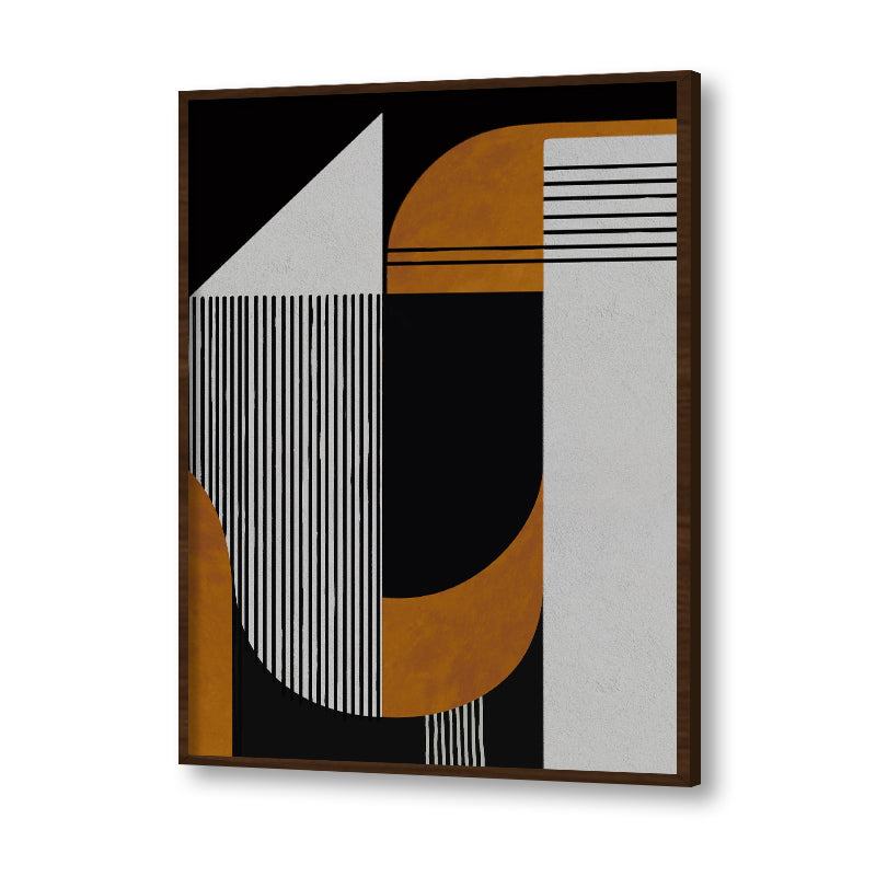 Bauhaus Art Wall Art | Black and White Wall Artwork | Abstract Canvas Painting for Wall | Wall Decor | Wall Painting