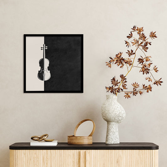 Music Lover 1 Black and White Wall Artwork | Vintage Canvas Painting for Wall | Wall Decor | Wall Painting for Living Room | Bedroom