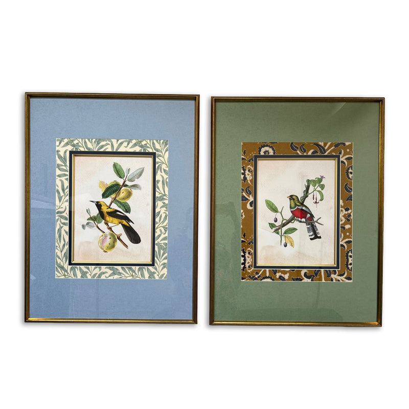 Bloom & Feather Nature Artwork Canvas Print for Wall (Set of 2)