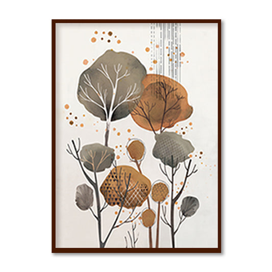 Boho Abstract Woodland 2 Nature Wall Art | Scandinavian Wall Artwork | Abstract Canvas Painting for Wall | Wall Decor | Wall Painting