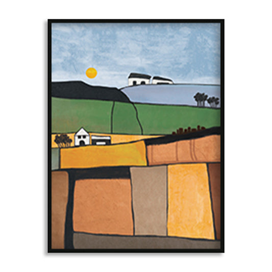 Country Landscape Nature Canvas Art Print for Wall