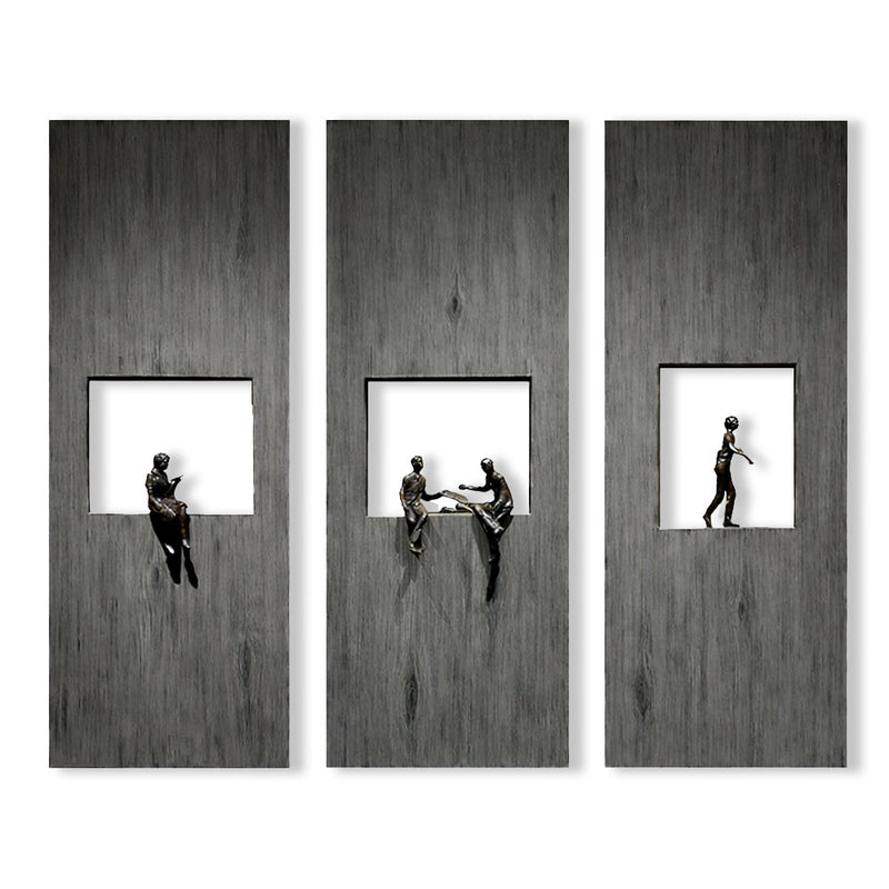 Framed Moments – Sculptural Narrative Panel Set