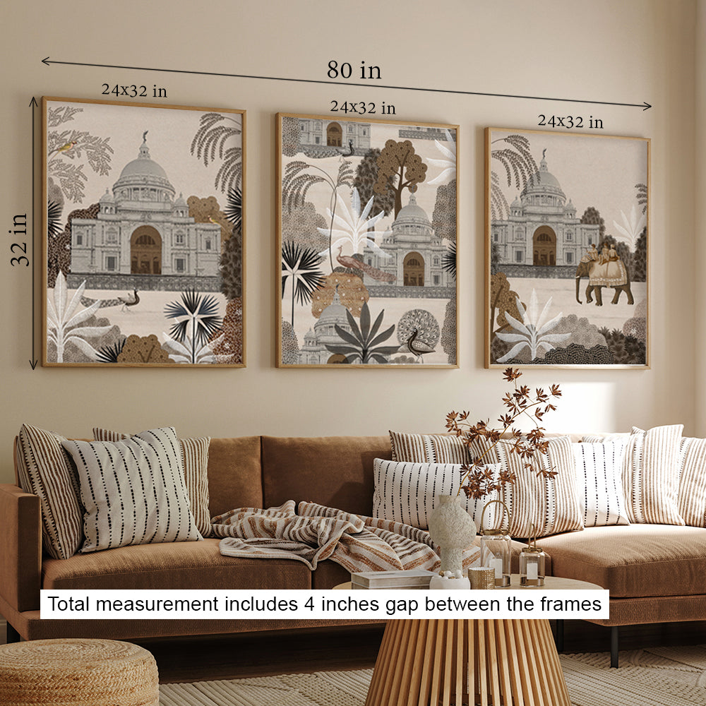 Vintage Victoria Gallery Wall Wall Art for Home Decor| Canvas Painting for Wall Art | Wall Decor | Wall Painting for Cafe, Restaurant, Living Room, Home Decor