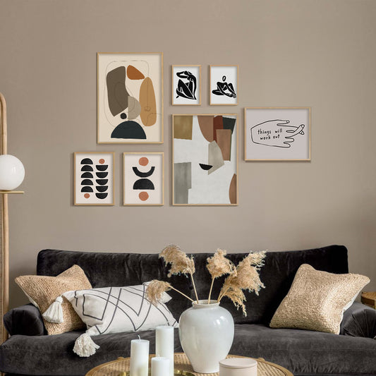 Abstract Expressions Gallery Wall Wall Art for Home Decor| Canvas Painting for Wall Art | Wall Decor | Wall Painting for Cafe, Restaurant, Living Room, Home Decor