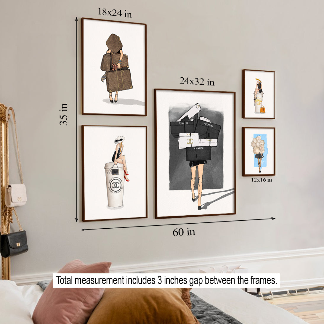 Boss Lady Gallery Wall Wall Art for Home Decor| Canvas Painting for Wall Art | Wall Decor | Wall Painting for Cafe, Restaurant, Living Room, Home Decor