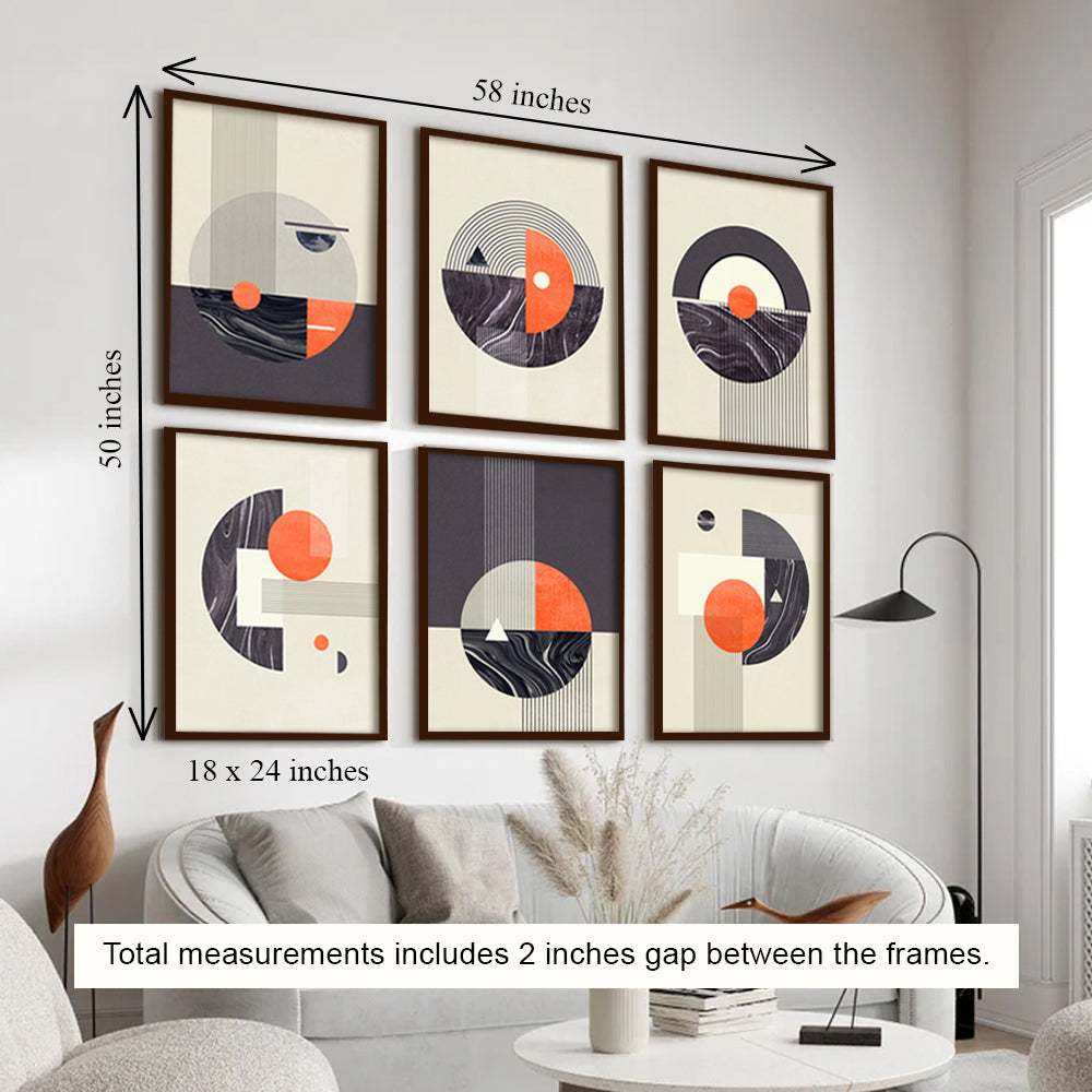 Shapes and Forms Canvas Painting Gallery Wall Art