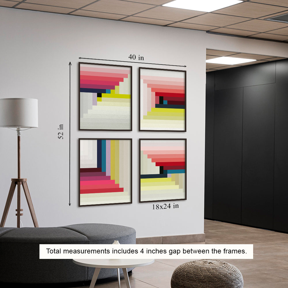 Illusion Pop Canvas Painting Gallery Wall Art