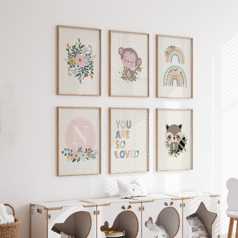 Color and Cradle Canvas Painting Gallery Wall Art