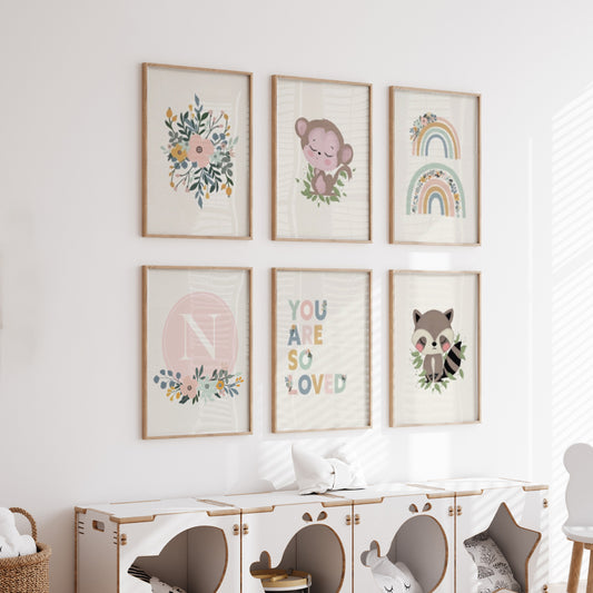 Color and Cradle Canvas Painting Gallery Wall Art