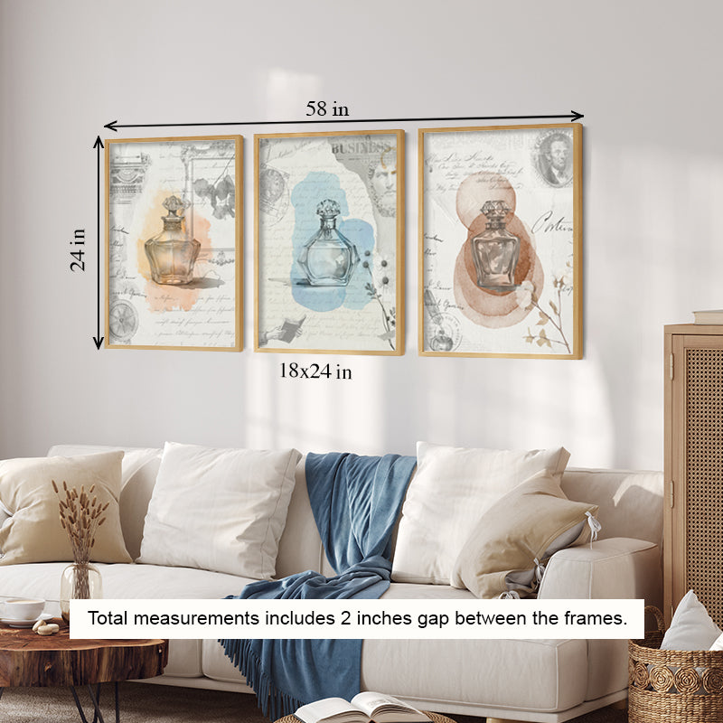 Fragrance and Feelings Canvas Painting Gallery Wall Art for Home Decor