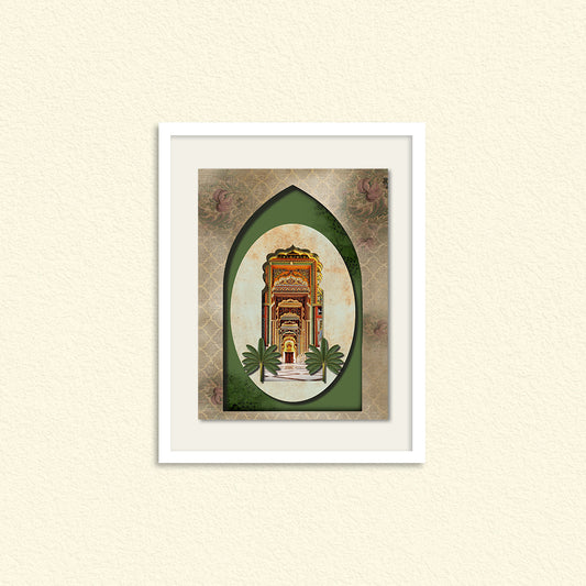 Gharana 3 Traditional Wall Artwork | Canvas Painting for Wall | Wall Decor | Wall Painting for Living Room | Bedroom