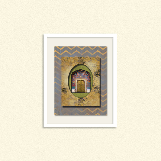 Gharana 4 Traditional Wall Artwork | Canvas Painting for Wall | Wall Decor | Wall Painting for Living Room | Bedroom