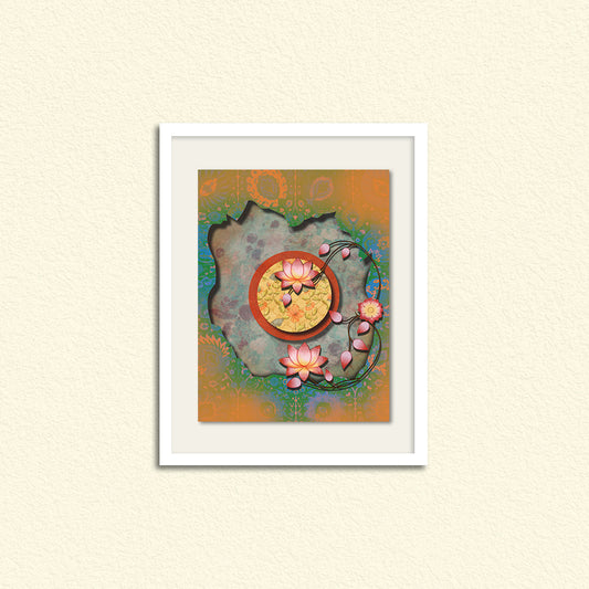 Gharana 6 Traditional Wall Artwork | Canvas Painting for Wall | Wall Decor | Wall Painting for Living Room | Bedroom