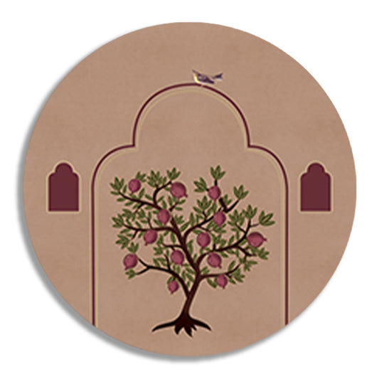 Grove 4 (Round) Nature Wall Art | Traditional Canvas Painting for Wall | Wall Decor | Wall Painting