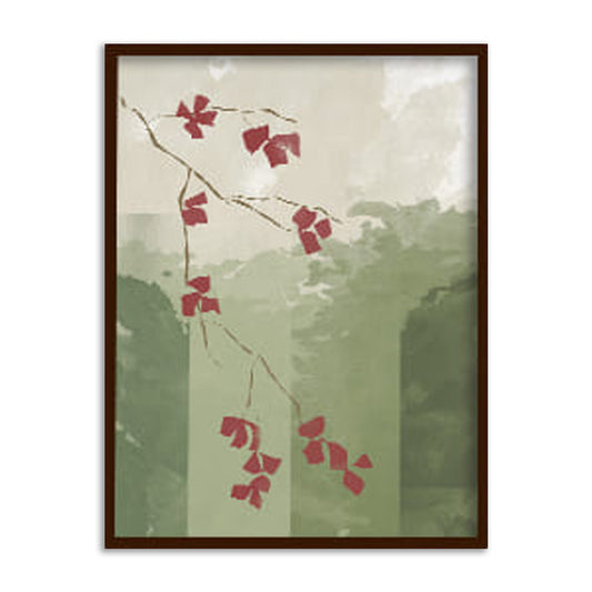 Gulmohar 2 Wall Art | Nature Wall Artwork | Abstract Canvas Painting for Wall | Wall Decor | Wall Painting