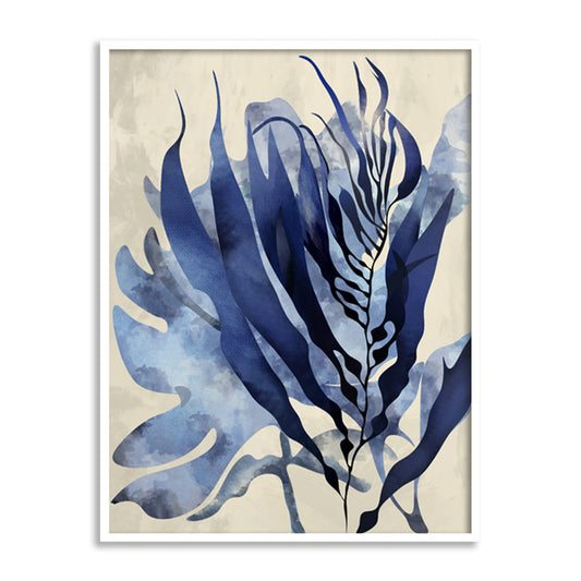 Indigo Blooms 2 Scandinavian Wall Artwork | Nature Canvas Painting for Wall | Wall Decor | Wall Painting
