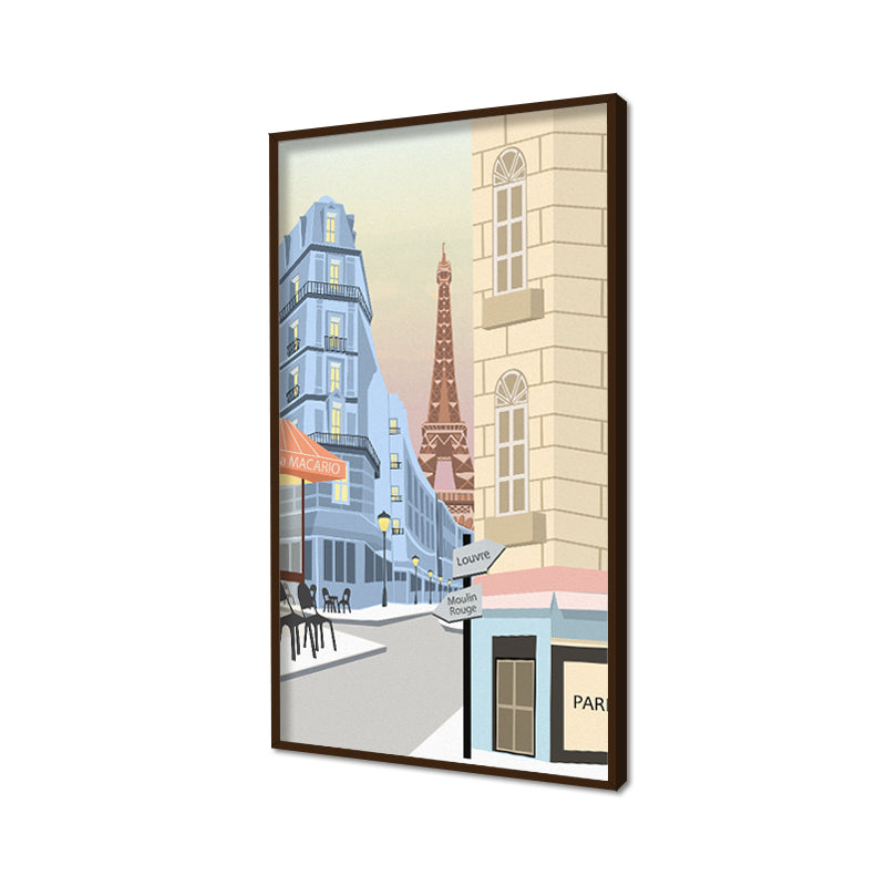 Paris Pop Artwork | Canvas Painting for Wall | Wall Decor | Wall Painting for Kids Room, Home Decor, Cafe, Restaurant