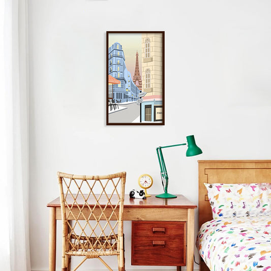 Paris Pop Artwork | Canvas Painting for Wall | Wall Decor | Wall Painting for Kids Room, Home Decor, Cafe, Restaurant