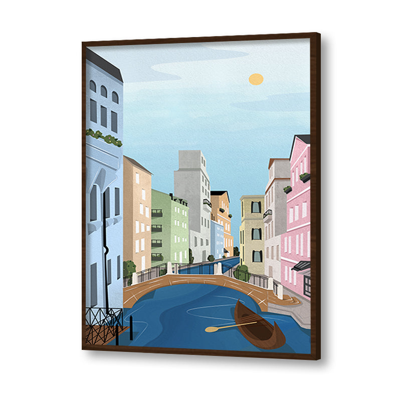 Venice Pop Artwork | Canvas Painting for Wall | Wall Decor | Wall Painting for Kids Room, Cafe, Restaurant