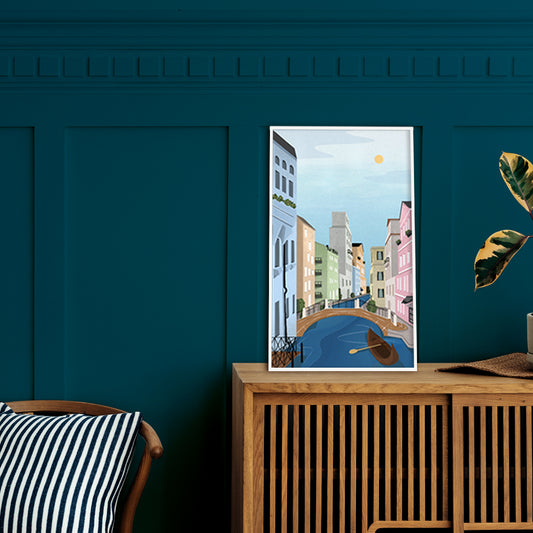 Venice Pop Artwork | Canvas Painting for Wall | Wall Decor | Wall Painting for Kids Room, Cafe, Restaurant