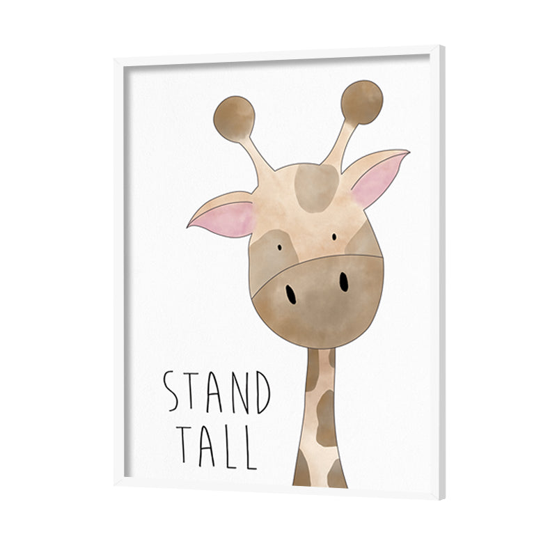 Waterolour Giraffe Wall Art for Kids Room | Canvas Painting for Wall | Wall Decor | Wall Painting for Kids, Wall, Home Decor