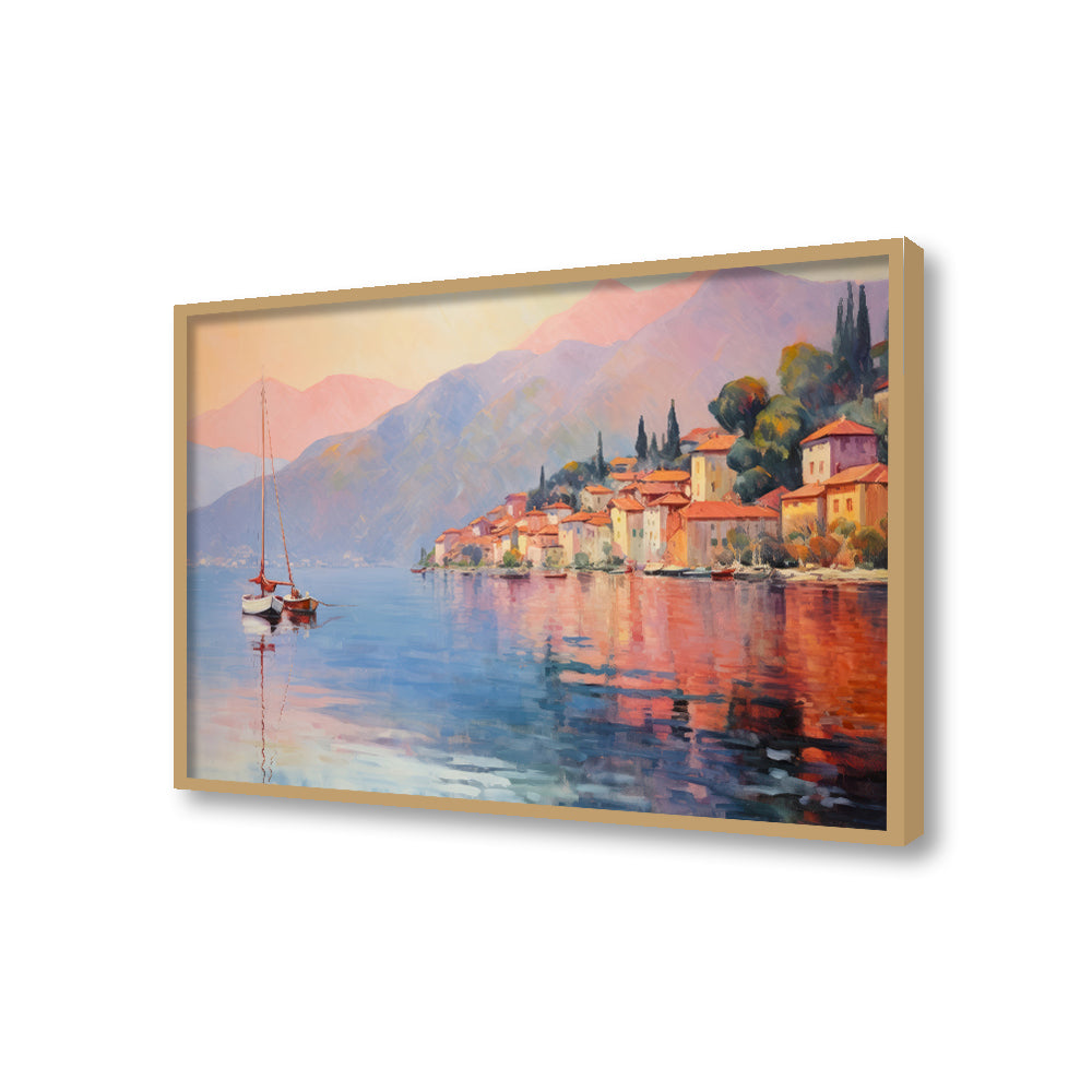 Lake Como, Italy 1 Wall Artwork | Nature Canvas Painting for Wall | Wall Decor | Wall Painting