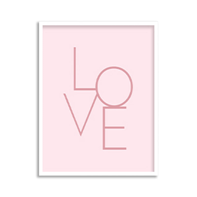 Love Wall Art Canvas Print for Kids Room