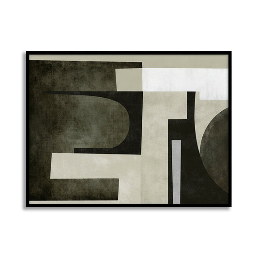 Monochrome Forms | Abstract | Black & White Canvas Painting for Wall | Wall Decor | Wall Painting