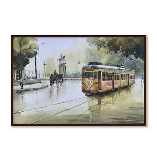 Monsoon Nostalgia 3 Black and White Wall Artwork | Vintage Canvas Painting for Wall | Wall Decor | Wall Painting for Living Room | Bedroom