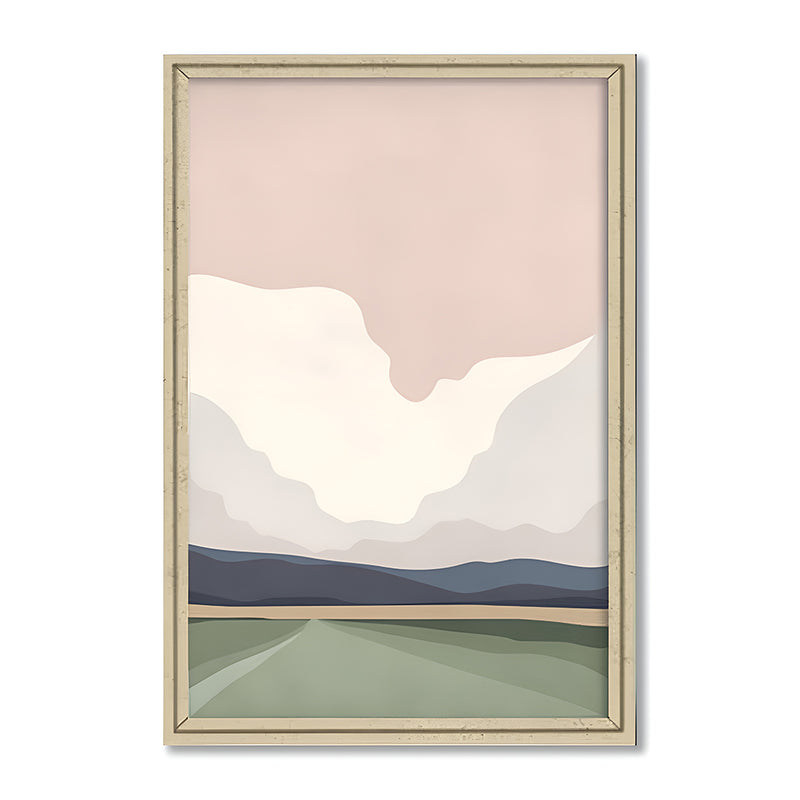 Mountain Echo 3 Scandinavian Artwork Canvas Print for Wall