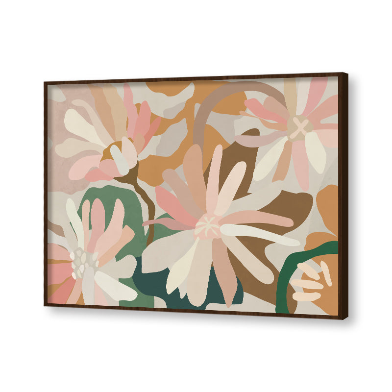 Floral Bed 1 Scandinavian Wall Artwork | Nature Canvas Painting for Wall | Wall Decor | Wall Painting