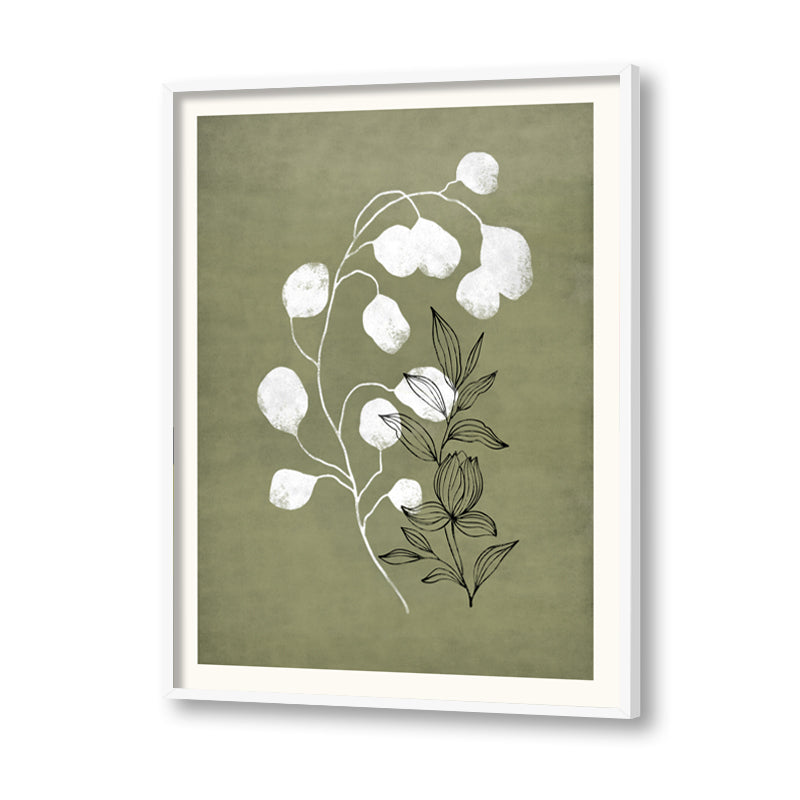 Nature's Outline 2 Scandinavian Wall Artwork | Nature Canvas Painting for Wall | Wall Decor | Wall Painting