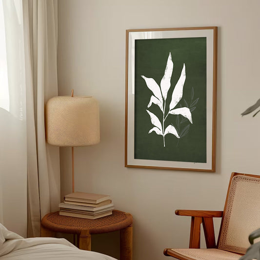 Nature's Outline 3 Scandinavian Artwork Canvas Wall Print