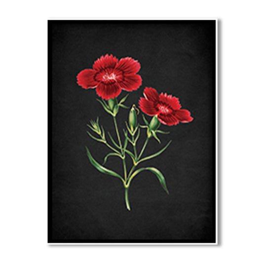 Noir Bloom 3 Nature Wall Art |Vintage Canvas Painting for Wall | Wall Decor | Wall Painting