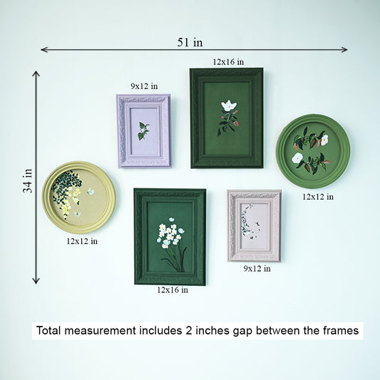 Studio Artemist botanical art gallery wall in pastel and green tone image 2