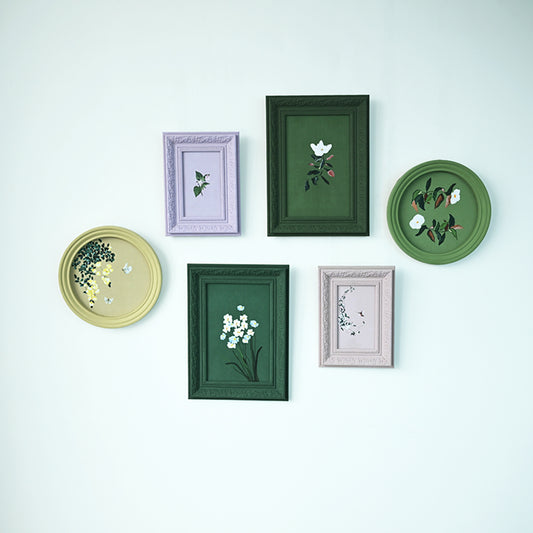 Studio Artemist botanical art gallery wall in pastel and green tone image 1