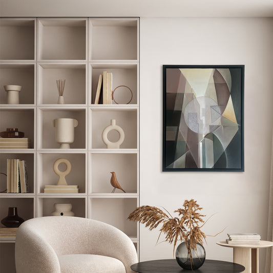 Cityscapes Abstract Modern Painting Hand Painted Wall Art for Home Decor| Canvas Painting Artwork for Wall | Wall Decor | Wall Painting for Cafe, Restaurant, Living Room, Home Decor