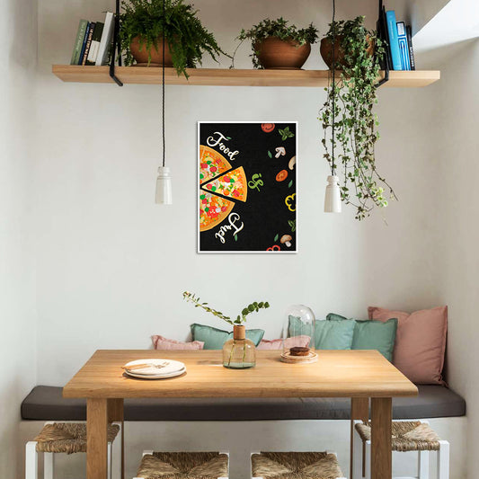 Eat Sleep Repeat 3 Pop Artwork | Canvas Painting for Wall | Wall Decor | Wall Painting for Home Decor, Cafe, Restaurant