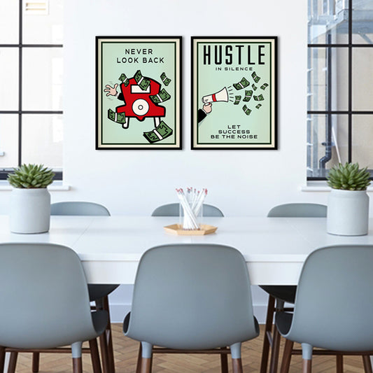 Monopoly 1 - Set of 2 Pop Artwork | Canvas Painting for Wall | Wall Decor | Wall Painting for Home Decor, Cafe, Restaurant
