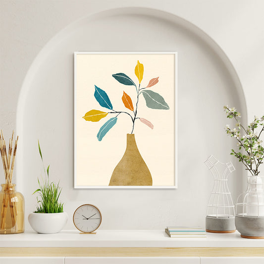 Floral Galore 2 Scandinavian Wall Artwork | Pop Canvas Painting for Wall | Wall Decor | Wall Painting for Home Decor, Cafe, Office, Restaurant